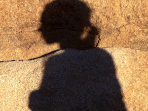 Alexandra du Bois in residence at the Harrison House Artist Residency, Joshua Tree, California. Photo copyright Eva Soltes ©2015