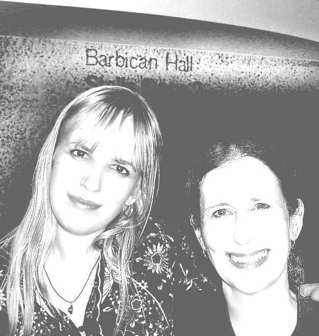 (photo: vocalist and composer Meredith Monk and composer Alexandra du Bois after Kronos Quartet's London premieres of their string quartets at the Barbican. 2004)